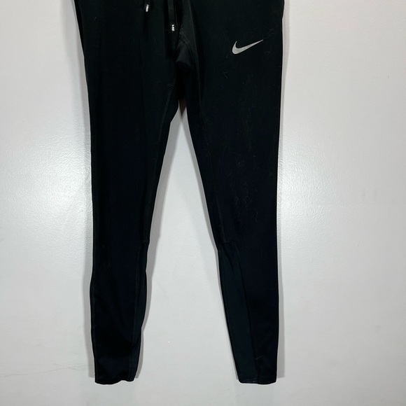 Nike Women’s Black Drawstring Waist Power Epic Run Athletic Leggings - Picture 4 of 12